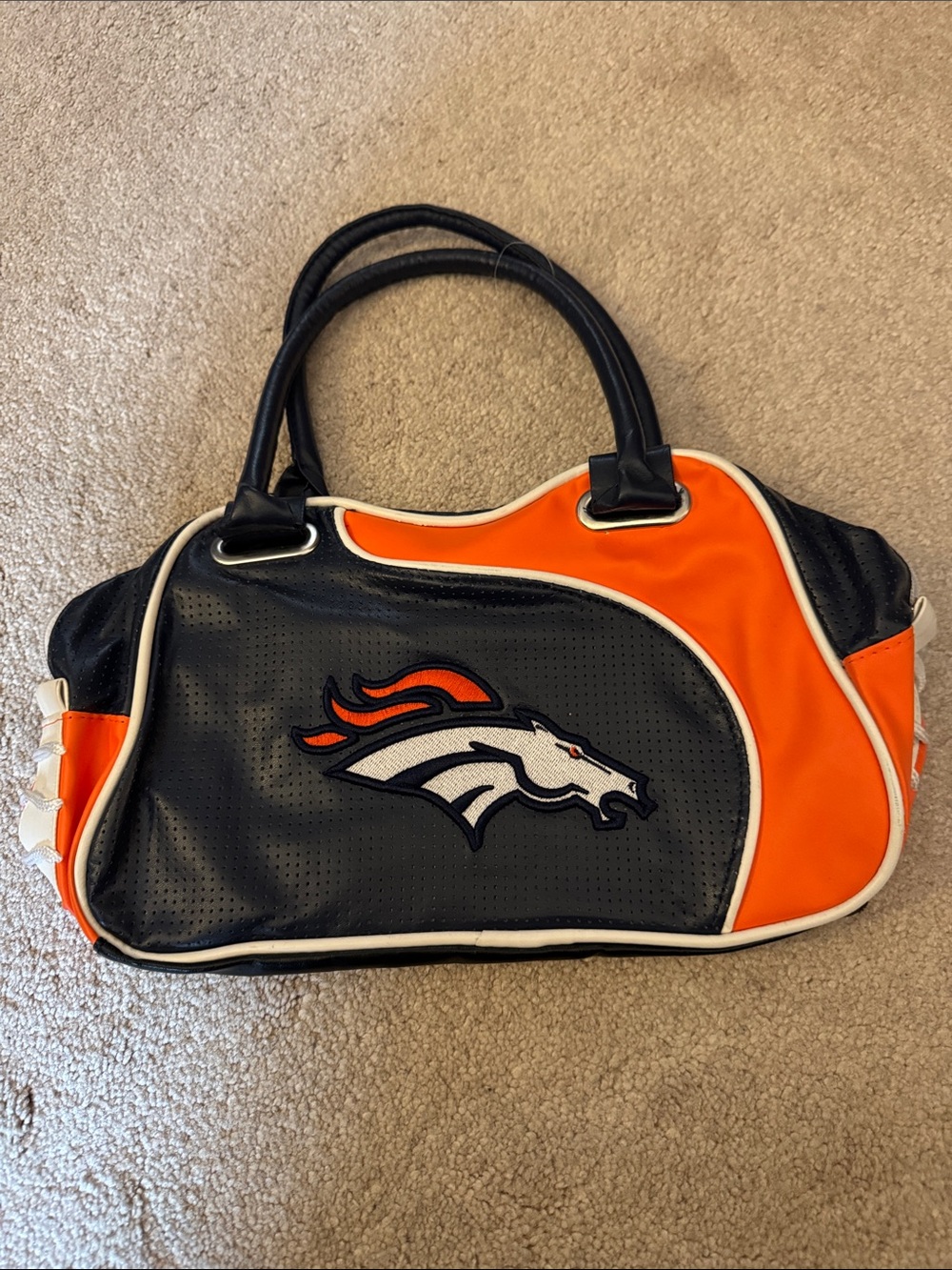Denver Broncos Black & Orange Women's Logo Tote Bag